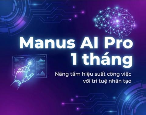 Mua tài khoản Manus AI Pro giá rẻ 1 tháng